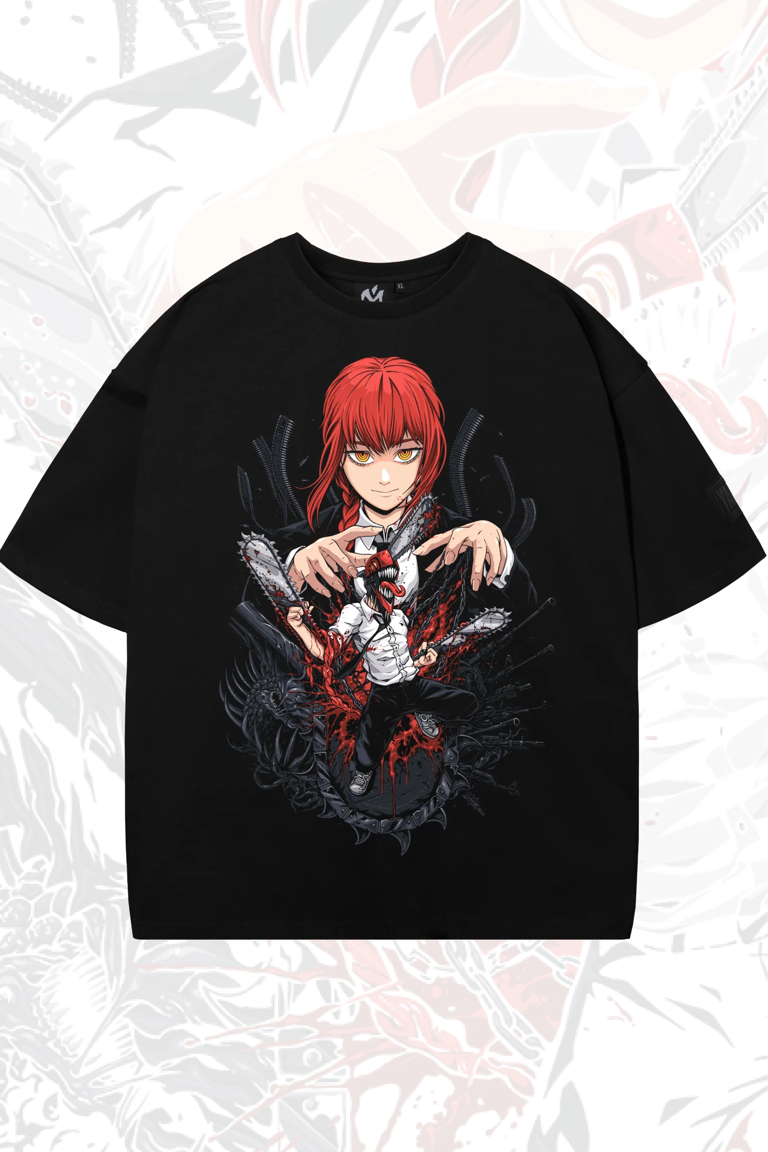 Оверсайз футболка Shihai no Akuma (Макима) 1